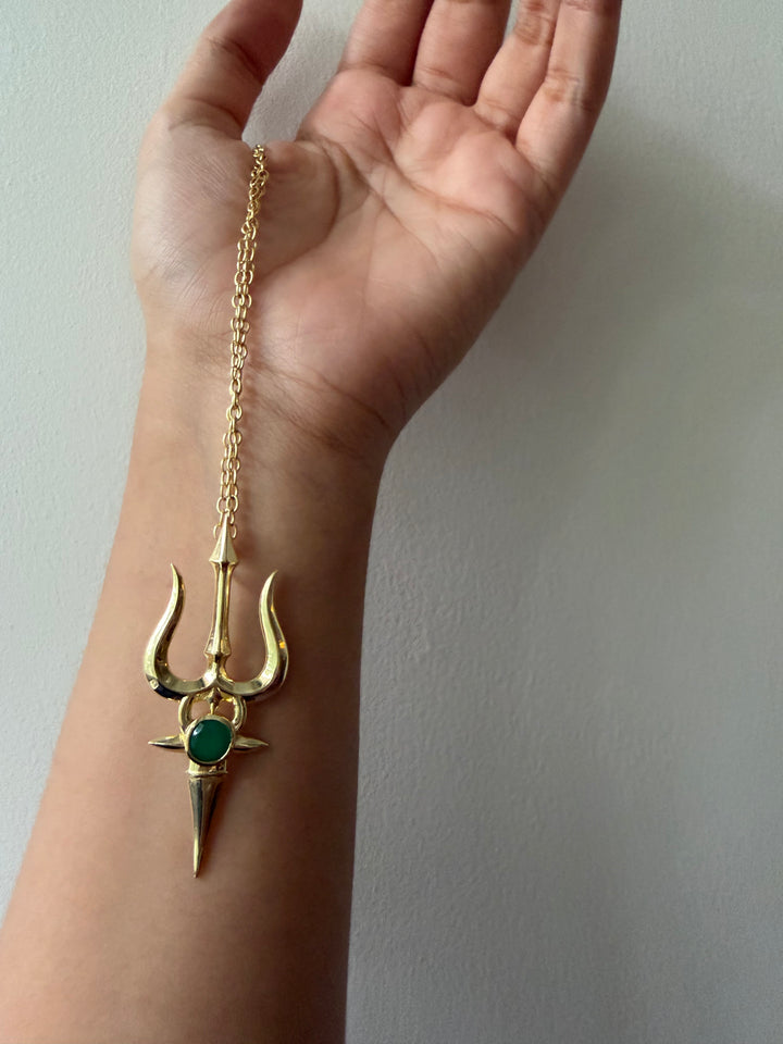 Trishul trikaya necklace
