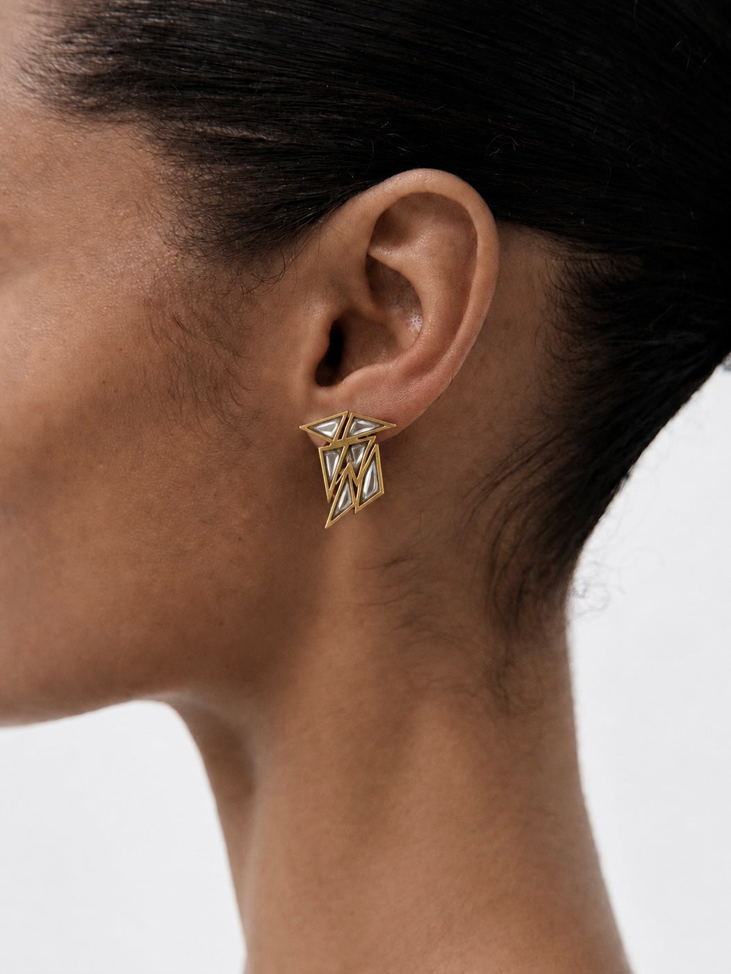 Edgy stud earrings