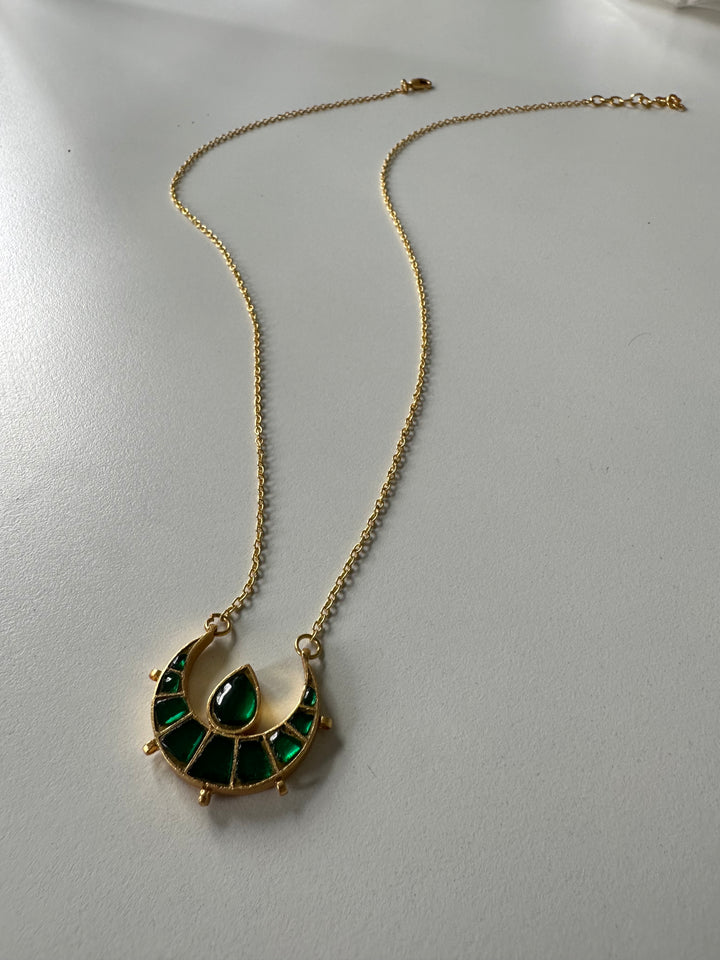 Green Chandni Necklace