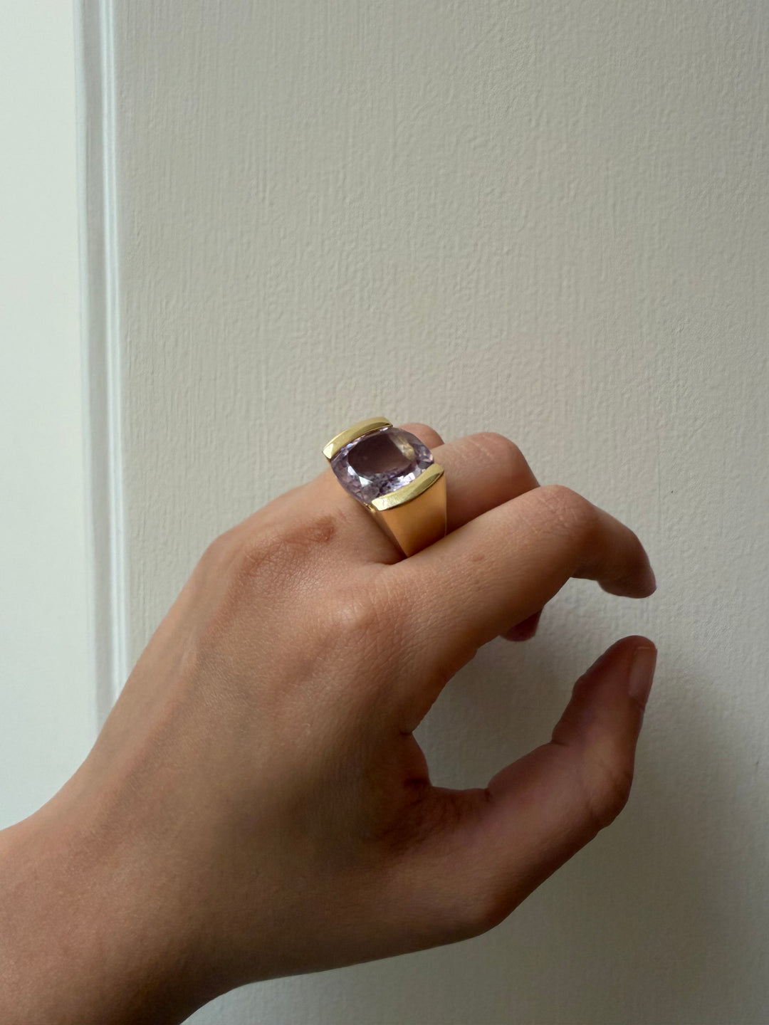 Amethyst cocktail ring