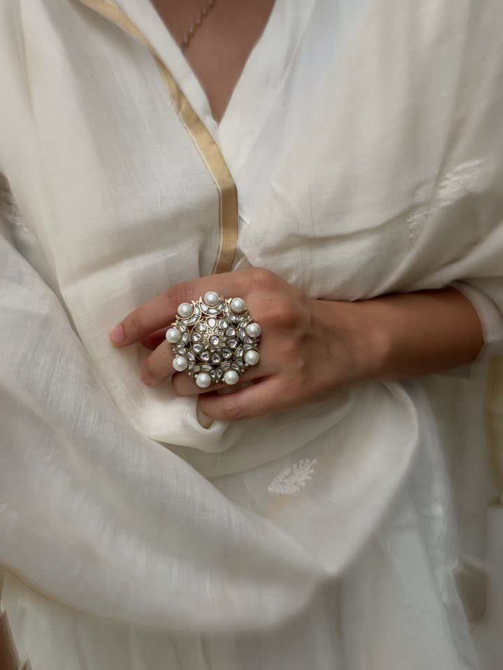 Moon bliss statement ring