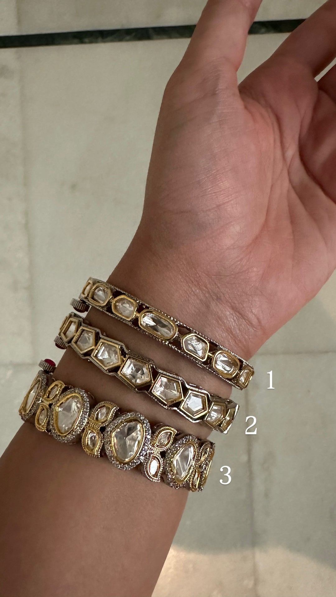 Victorian silver bangle