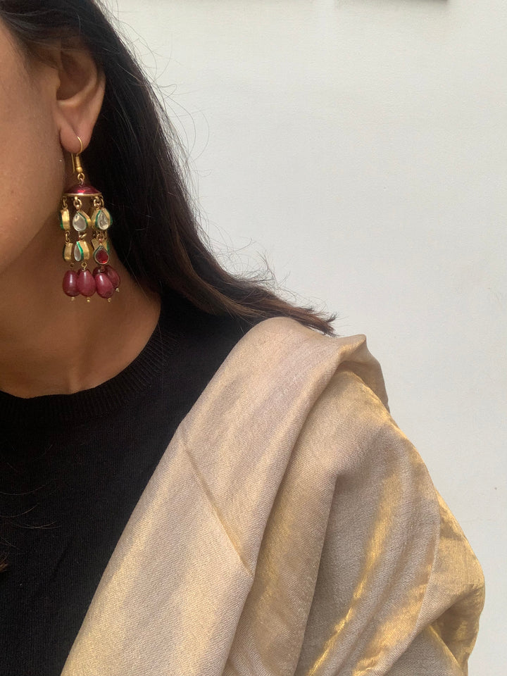 Meena Jhumka Earrings