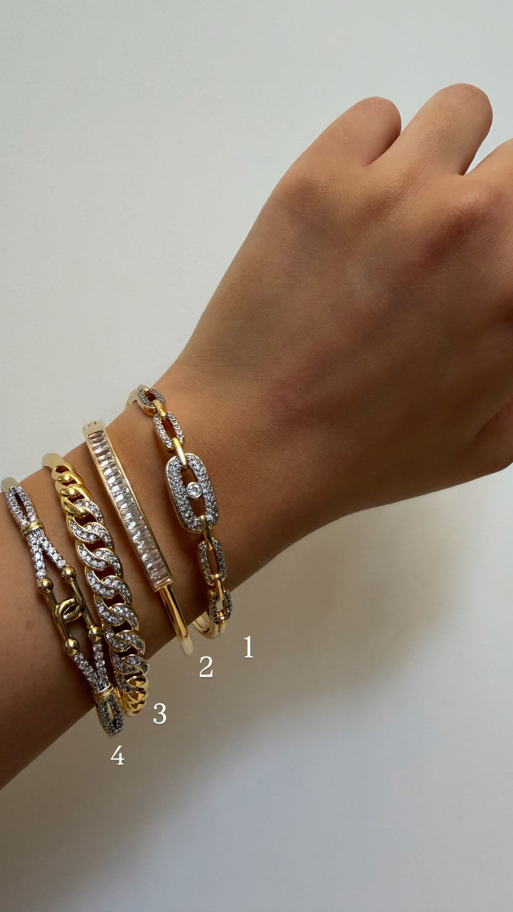 Blingy stack of bracelet