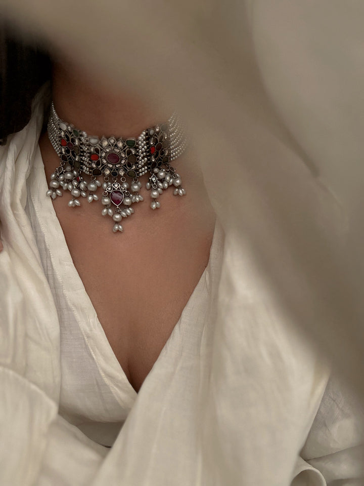 Kara navratan  Necklace Set