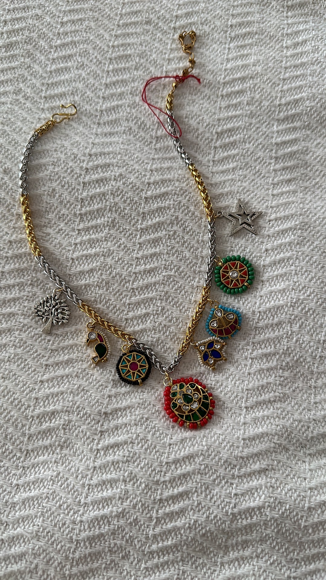 Tanjore Charm Necklace