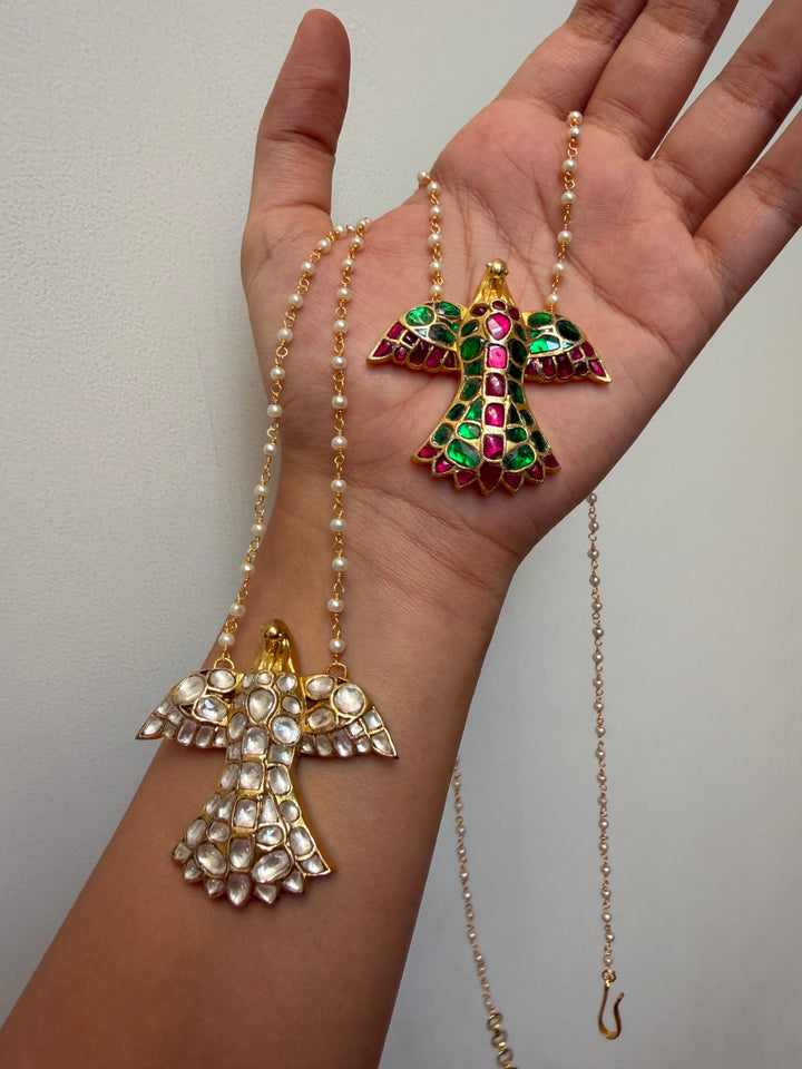 Charbagh eagle necklace