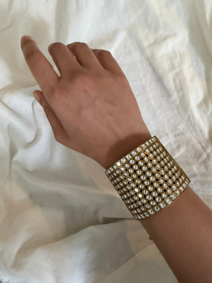 Jadau chunky cuff bracelet