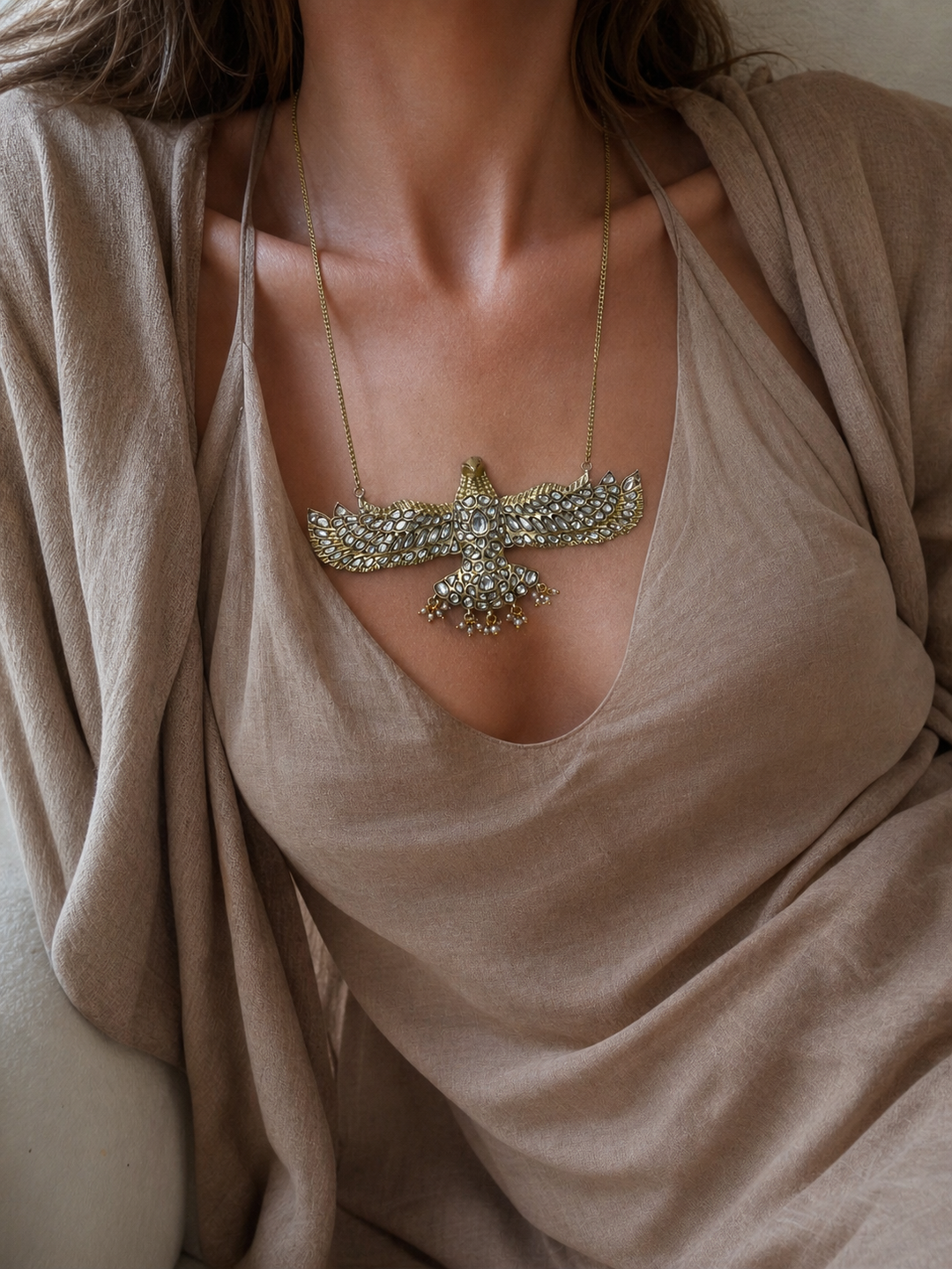 Crownflight classic eagle necklace
