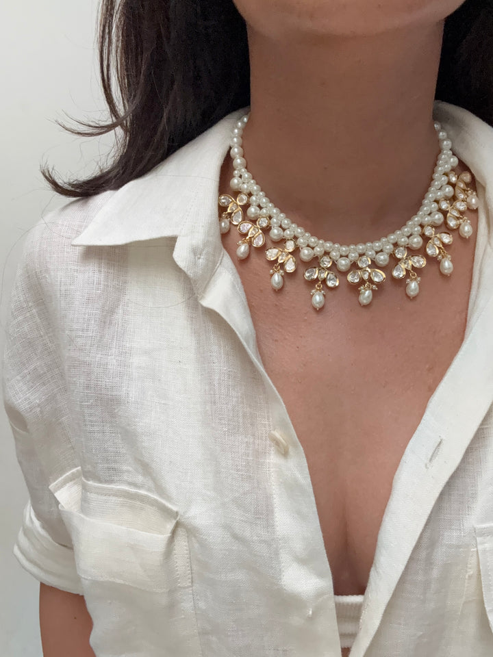 Pearl Bead 2 Necklace Set