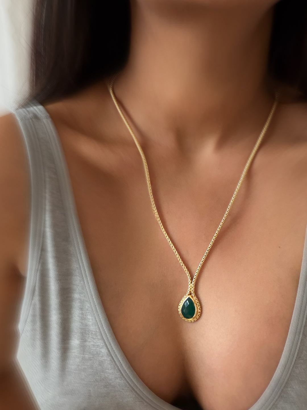 Muse tear drop necklace