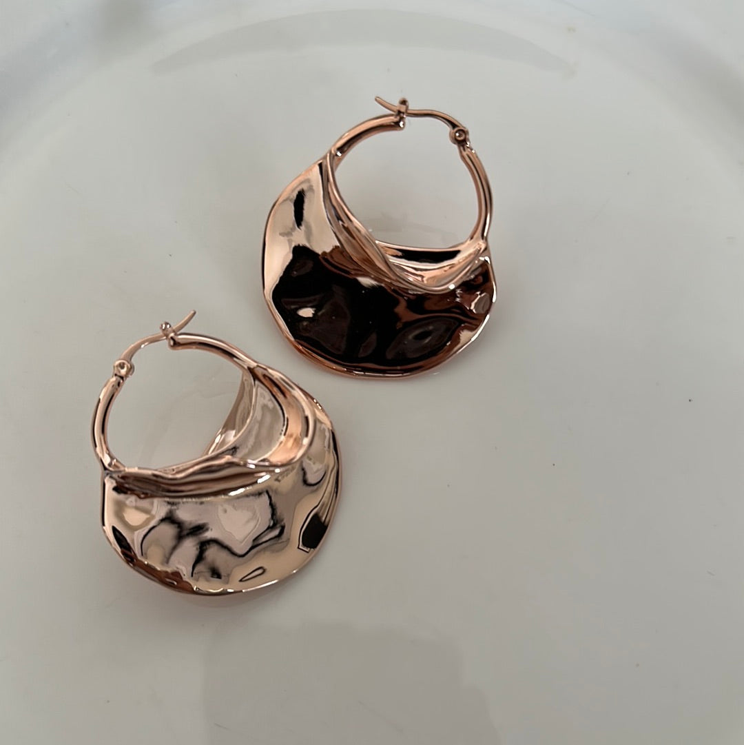 Molted Hoop Earrings