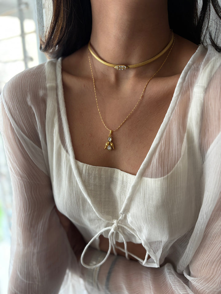 Birdy jadau necklace