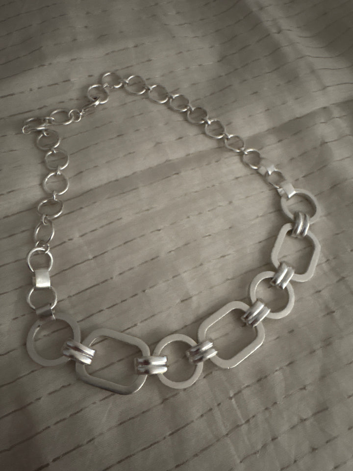 Vanco silver link Necklace