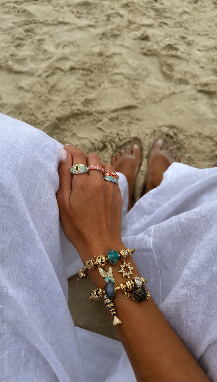 Mediterranean charm bracelet