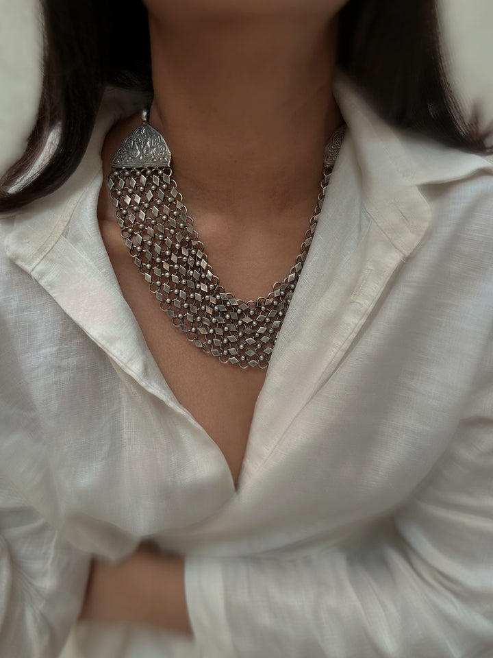 Sunanda silver 142 necklace
