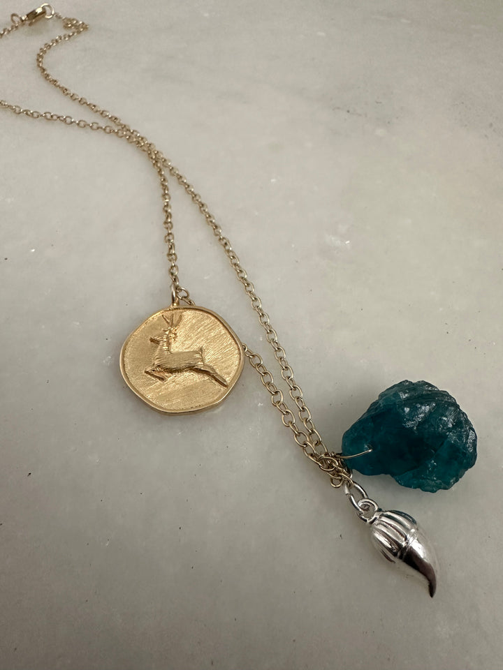 Aam buck charm necklace