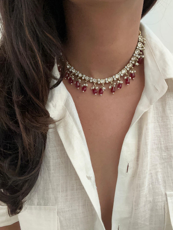 Drop Kundan Necklace Set 3