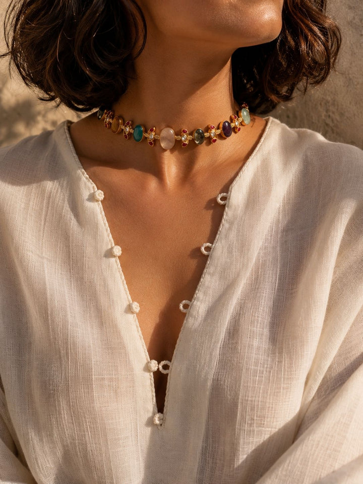 Pastel hues necklace