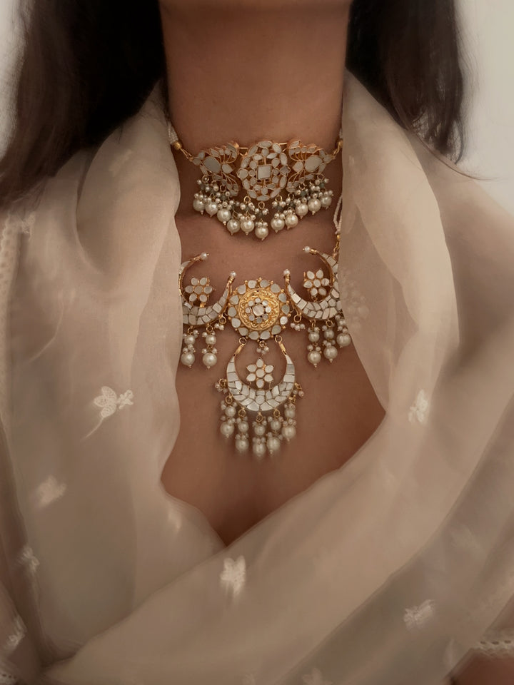 Vijiya Milky Necklace set