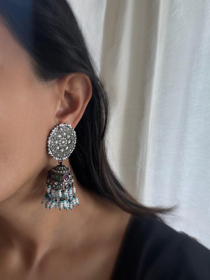 Kohla jhumki earrings