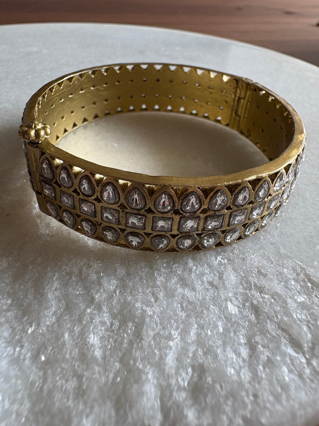 Antique Kundan Bracelet Stack