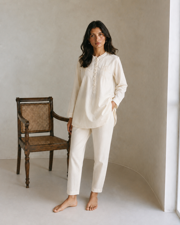 Palms Eve Kurta Pajama Set
