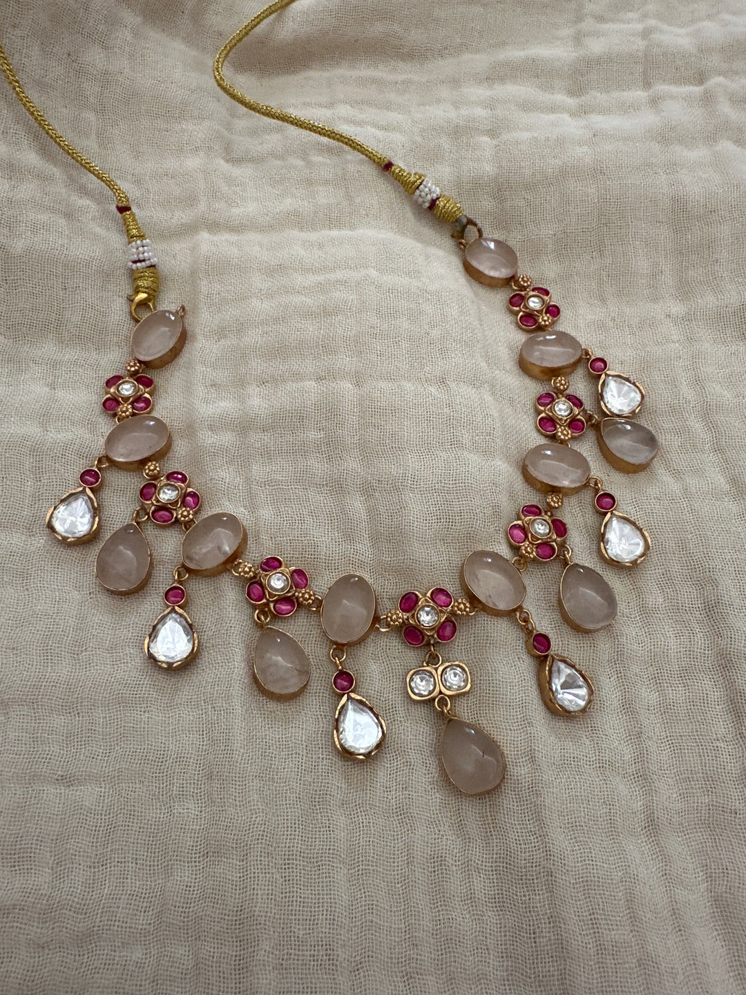 Navya prehnite  lisa necklac