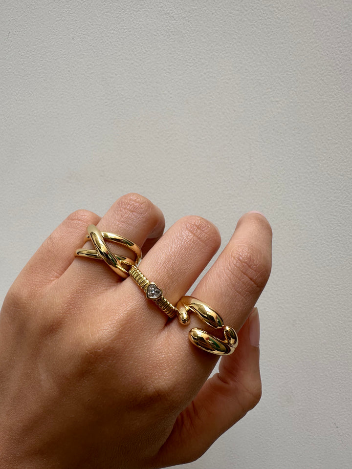 Gold irana ring