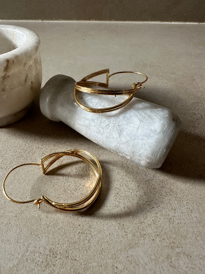 Collision Hoop Earrings