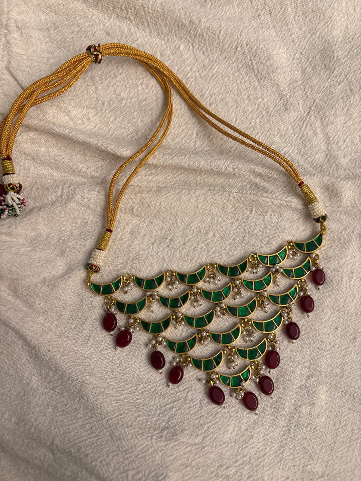 Green chand necklace