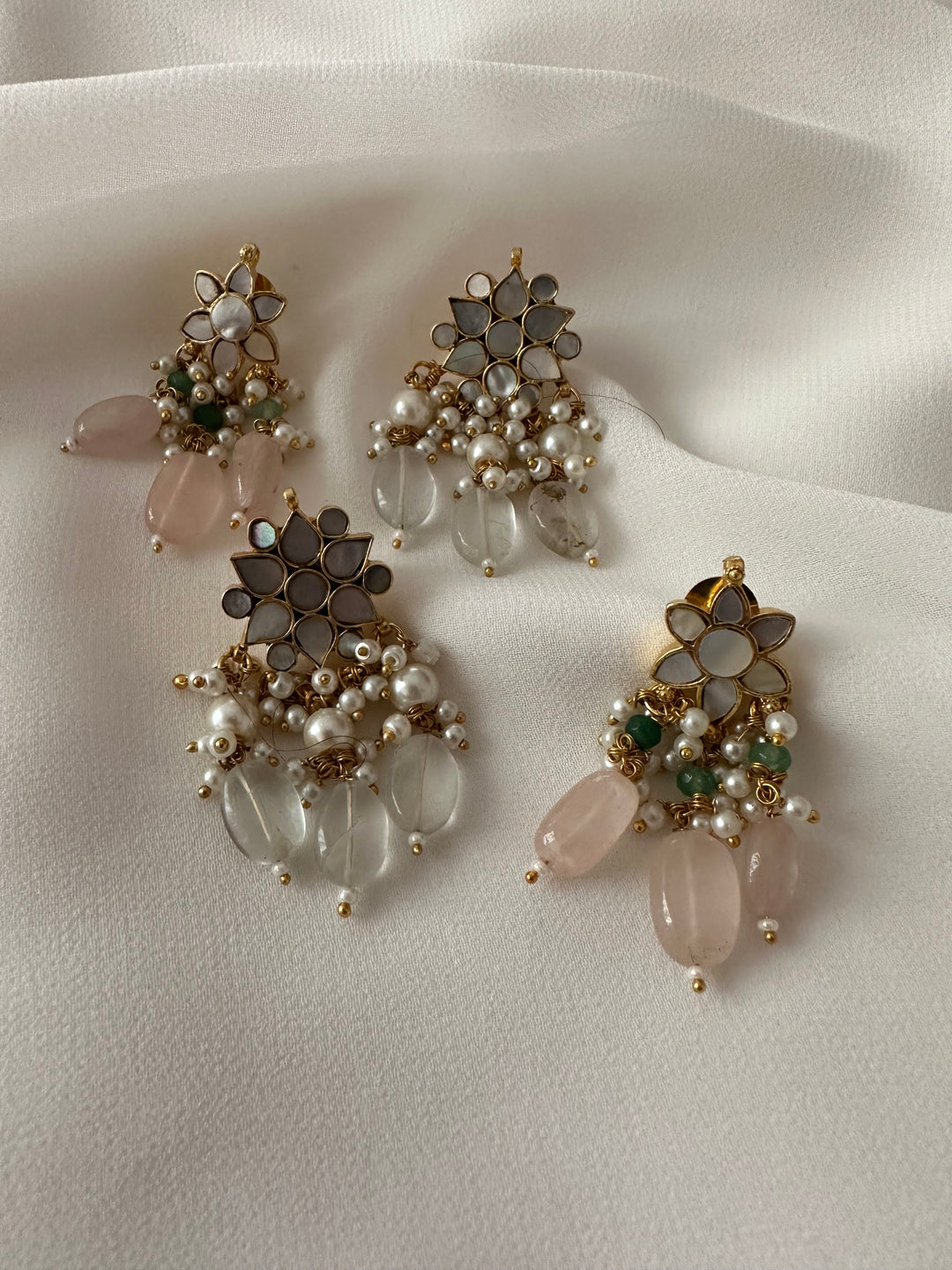 Lyla Milky Earrings