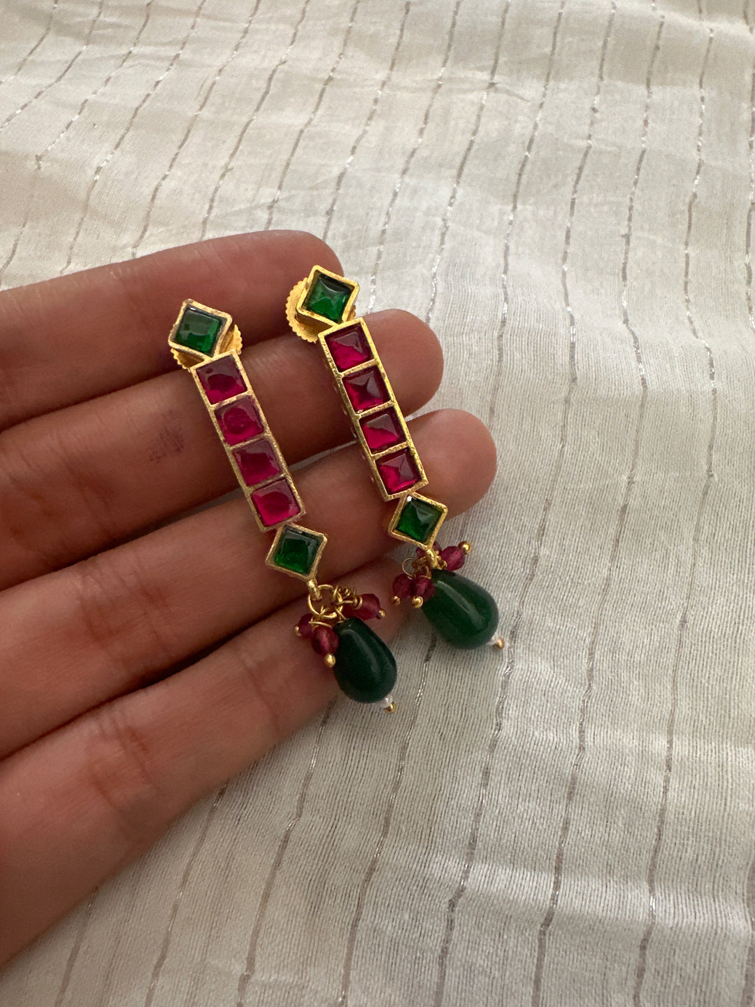 Gulabi linear earrings