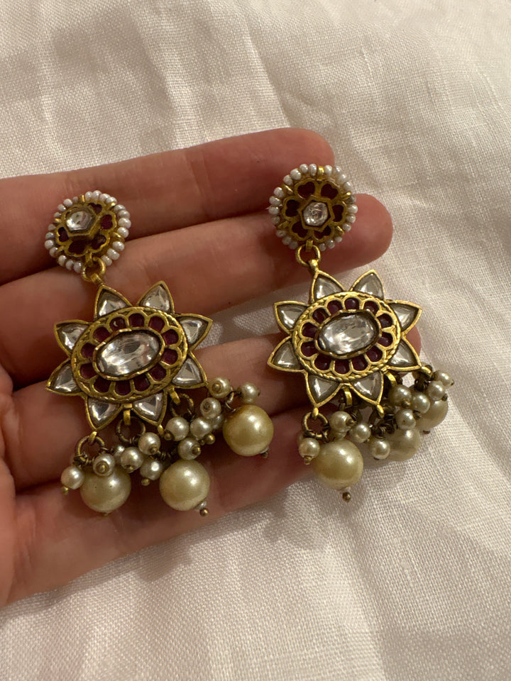 sunflower long strand necklace set