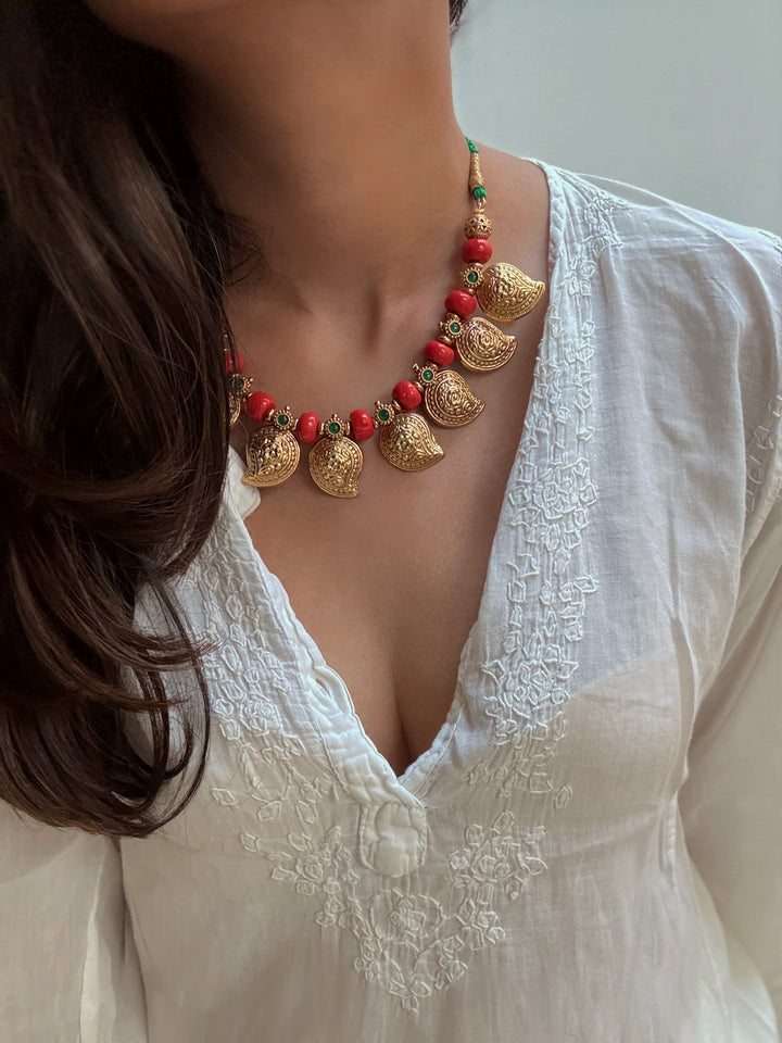 Keri temple necklace set