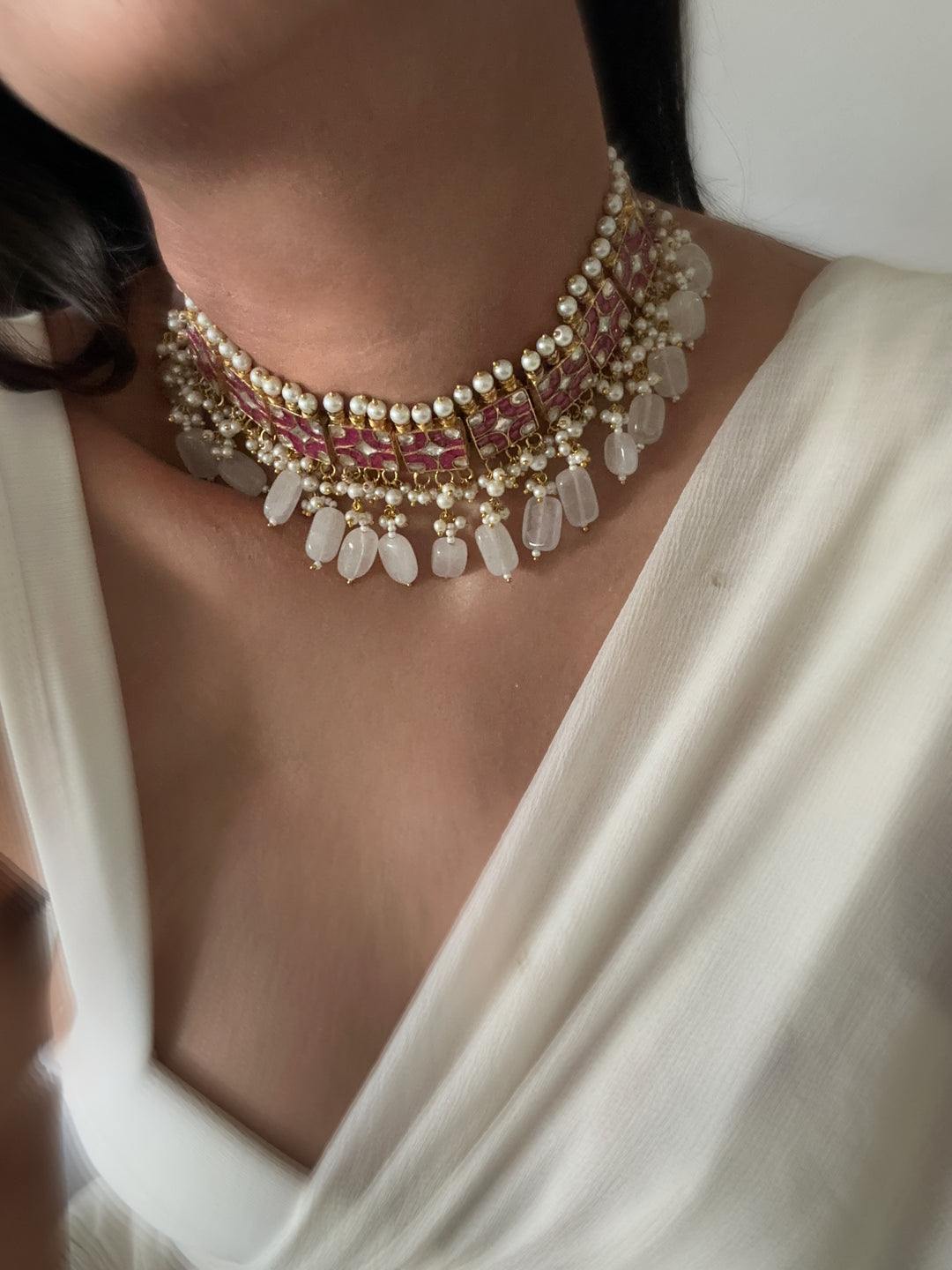 Sia 31 pink Necklace Set