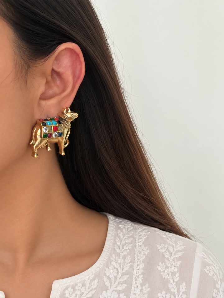 Kaira Cow Earrings