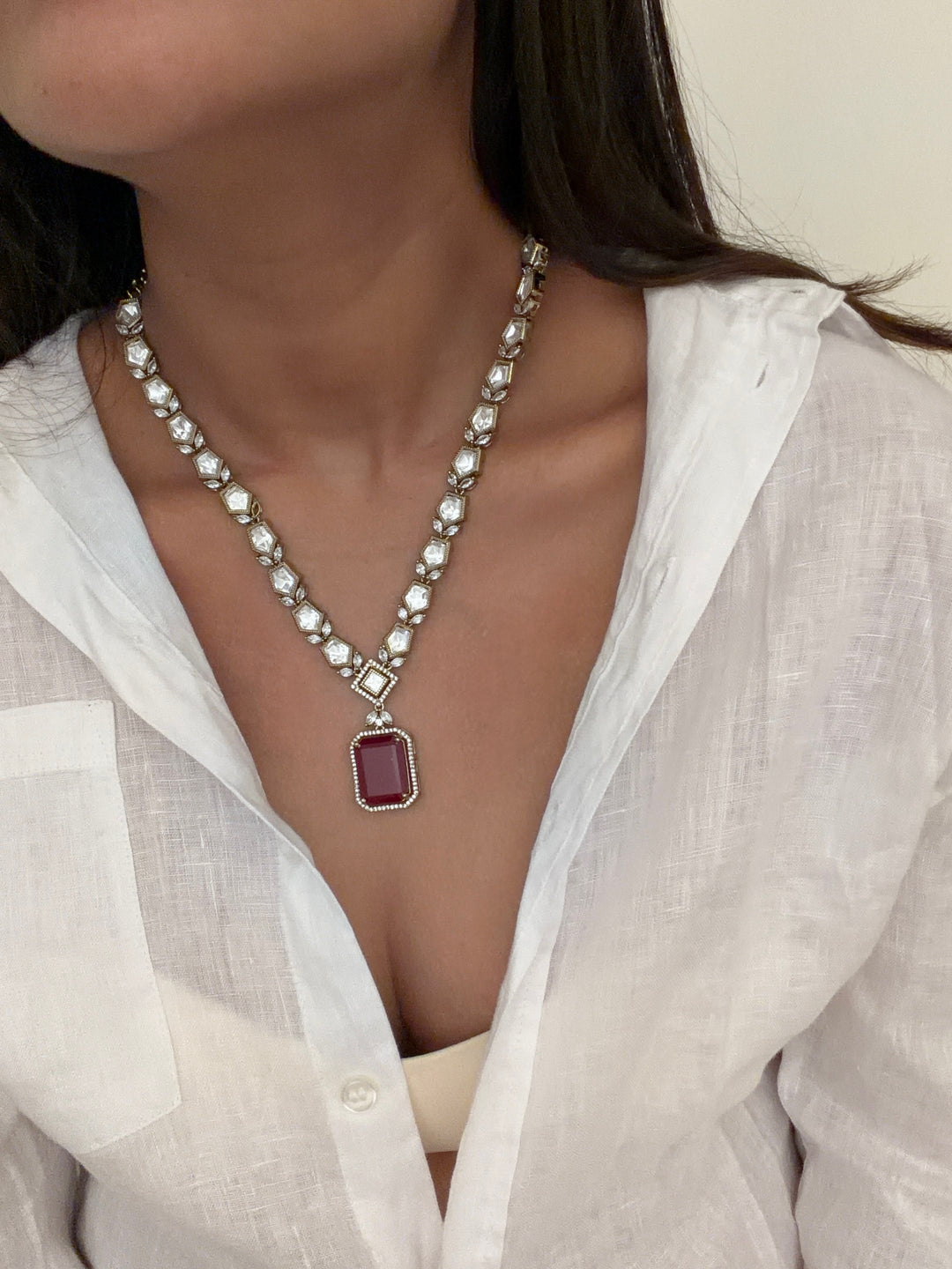 Aisha red necklace