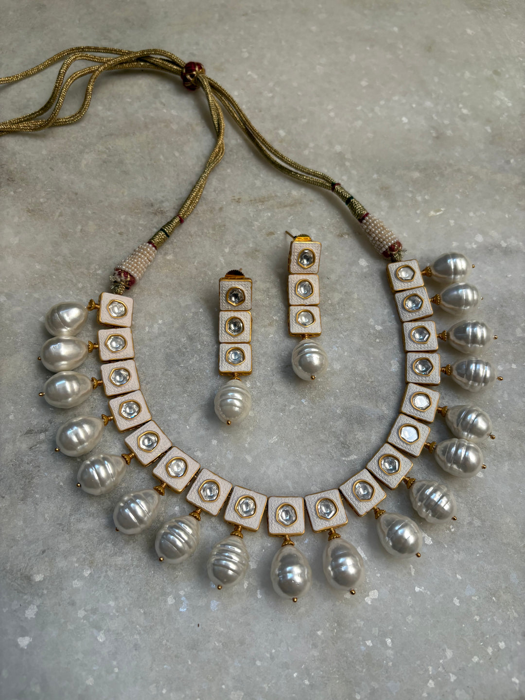 Pearl Bead Necklace Set