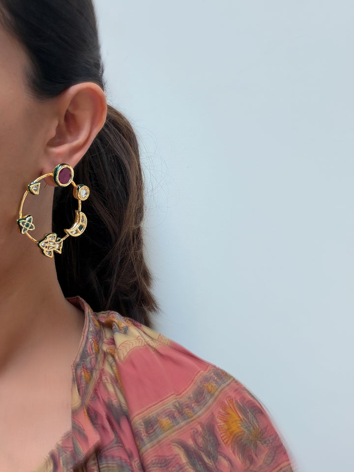 Chand chakar earring