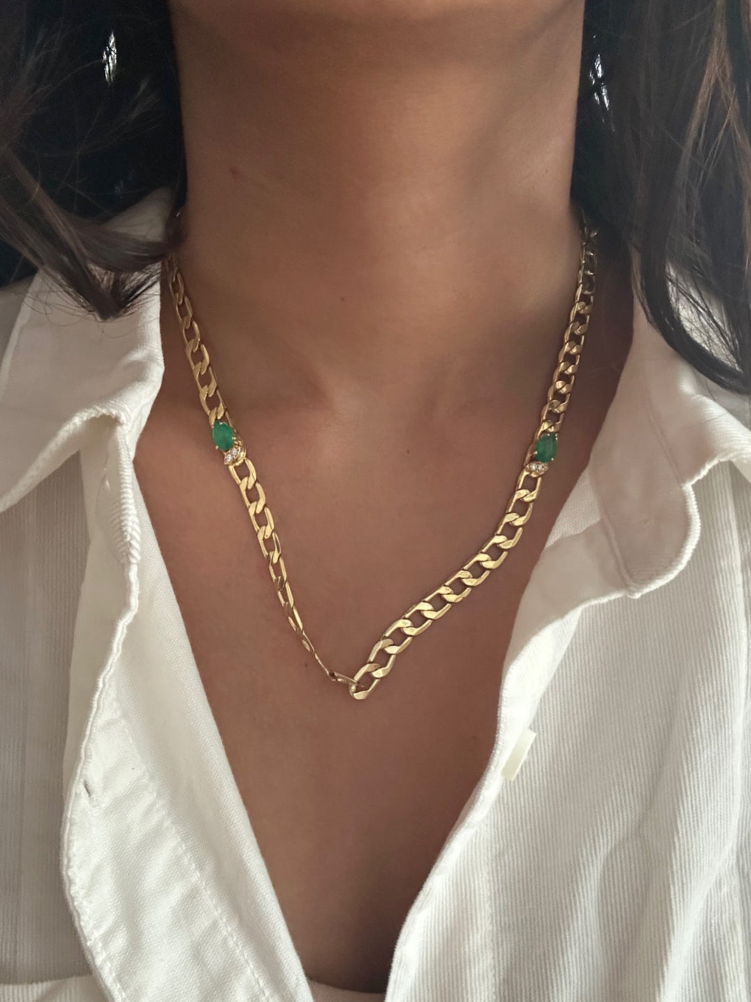 Chalcedony Brooklyn chain