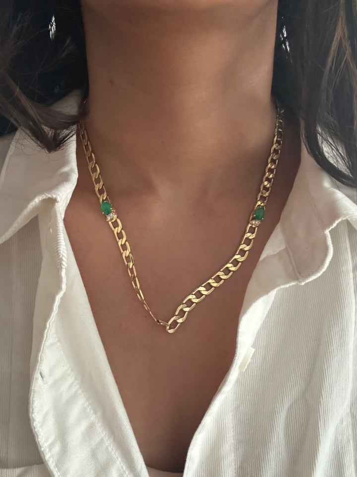 Chalcedony Brooklyn chain