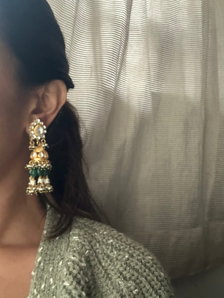 Khusha Green Earrings