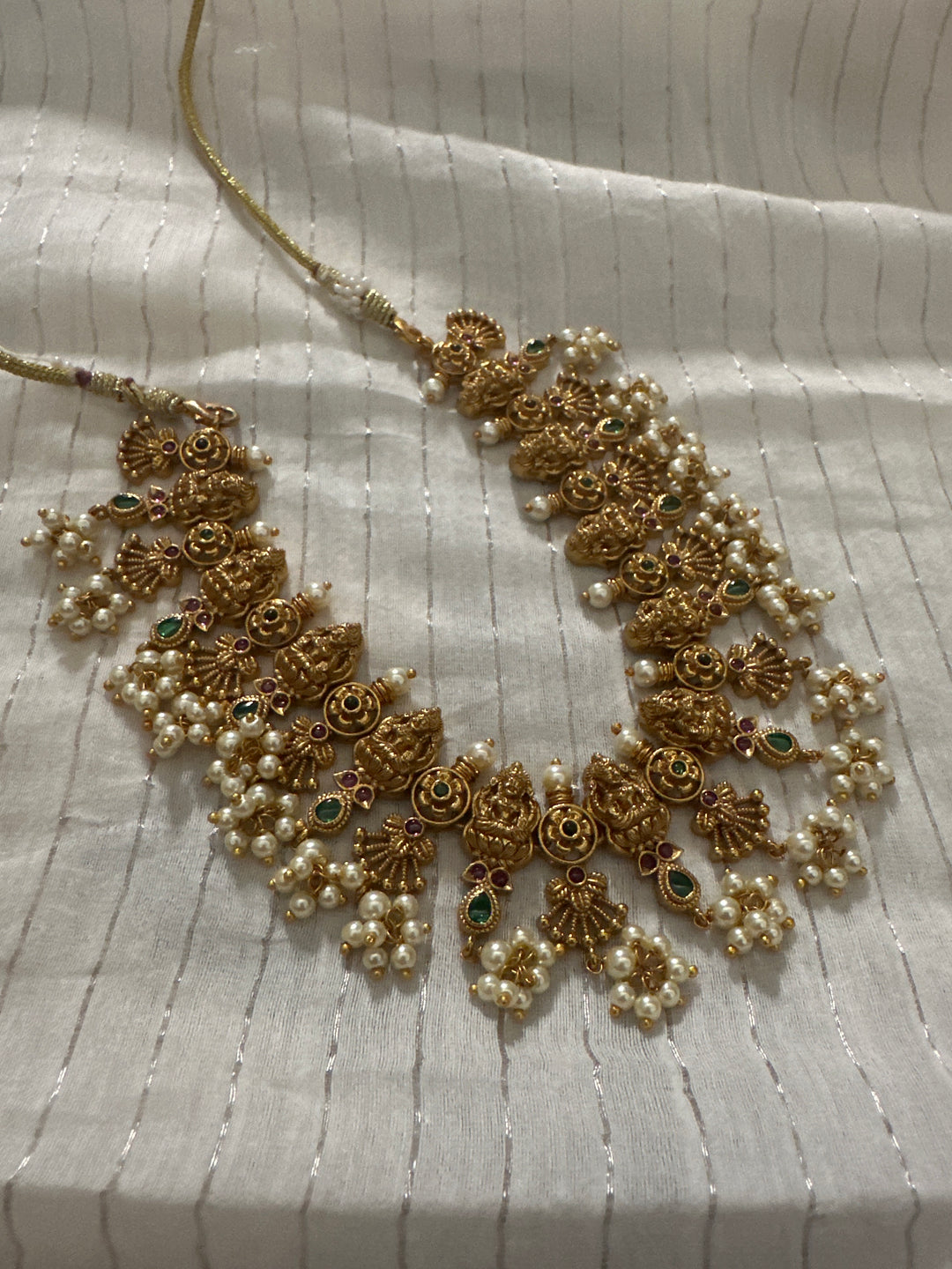 Bhav 9 temple necklace set