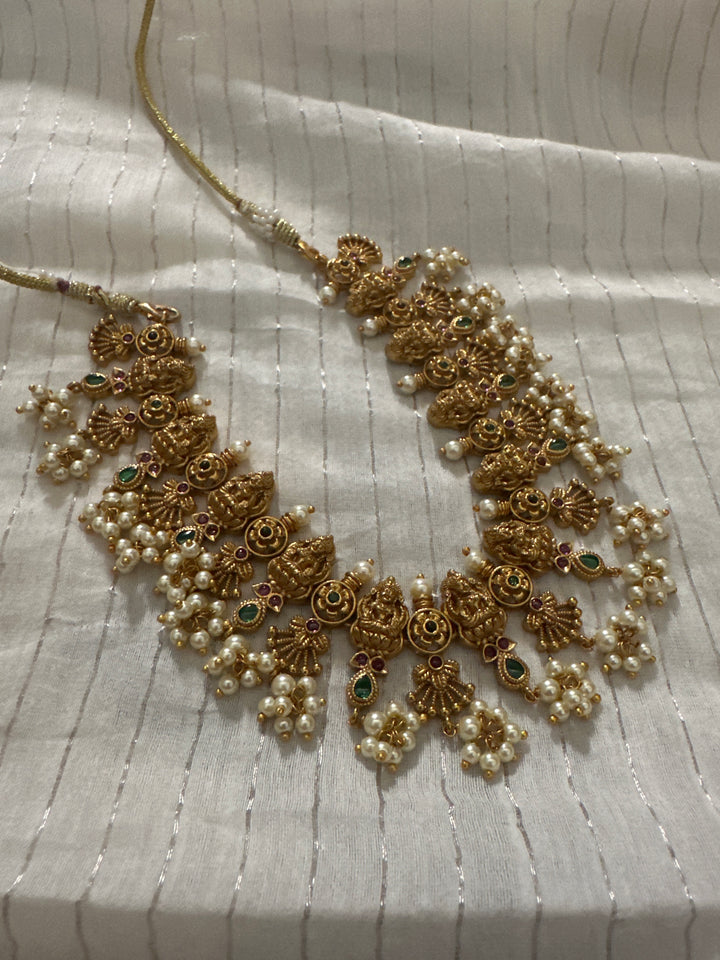 Bhav 9 temple necklace set