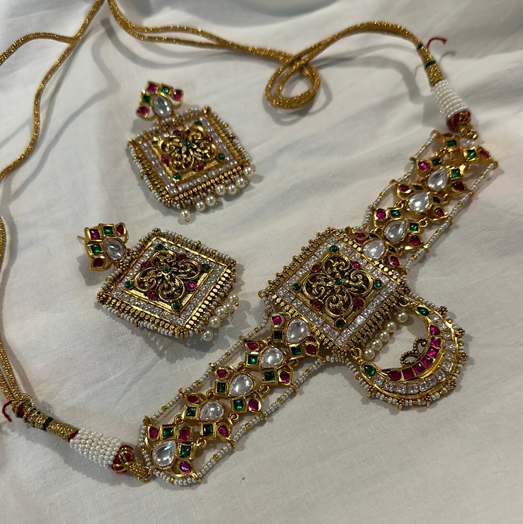 Jeet Temple Necklace Set