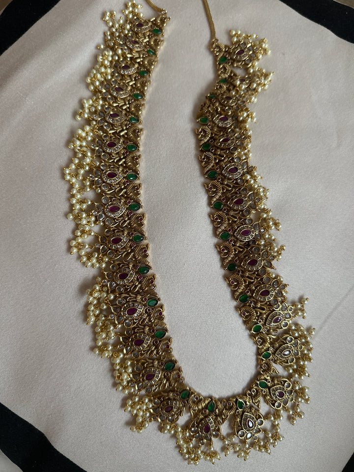 Madhya temple necklace set