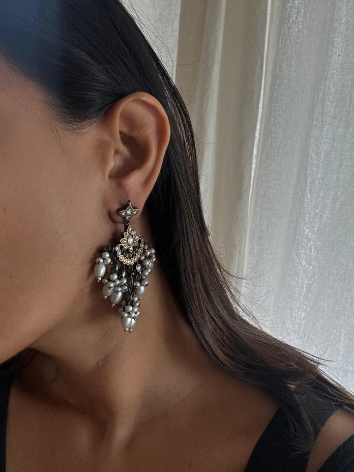 Dhariya charcoal earrings