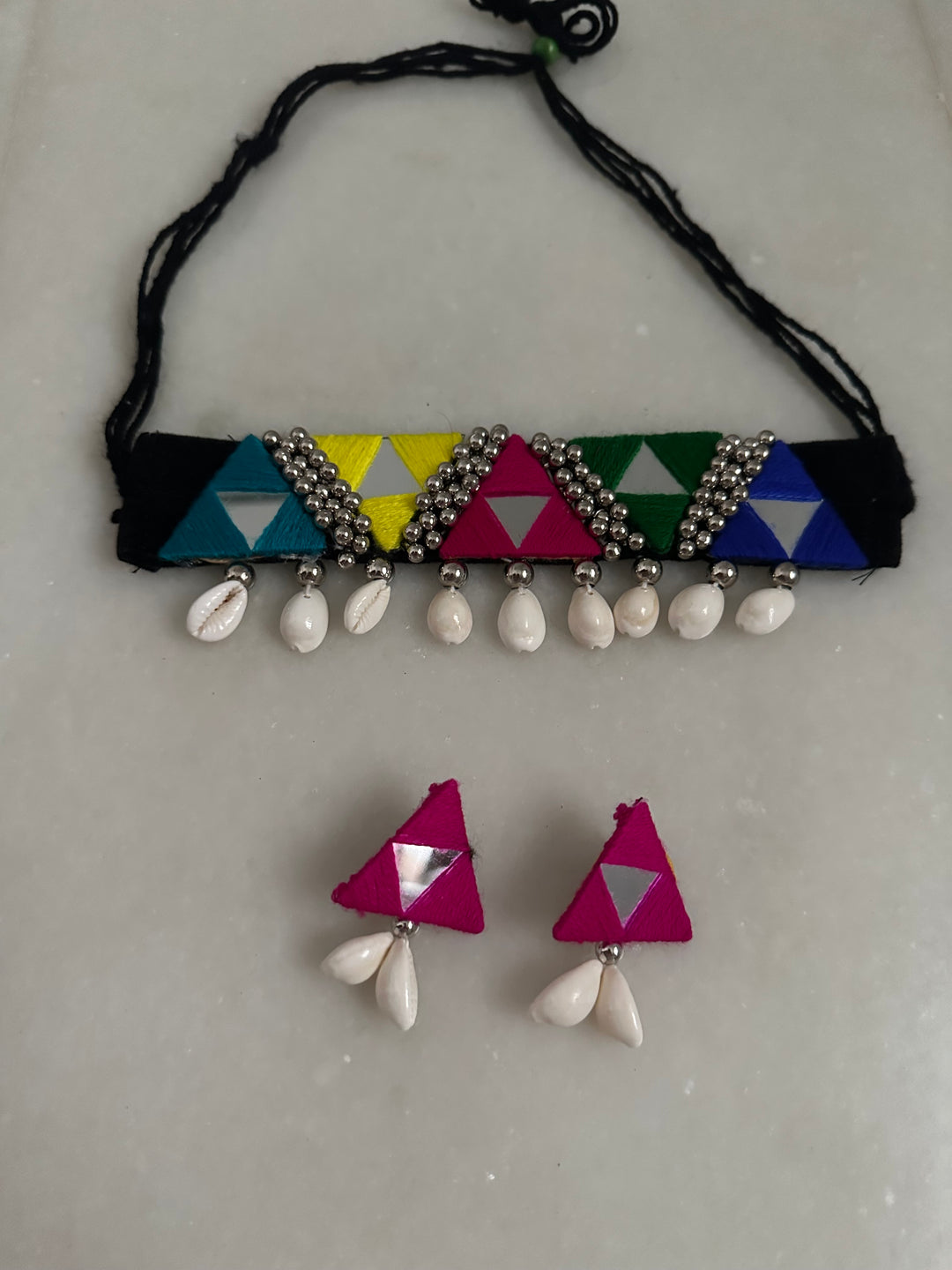 Raas shell necklace set