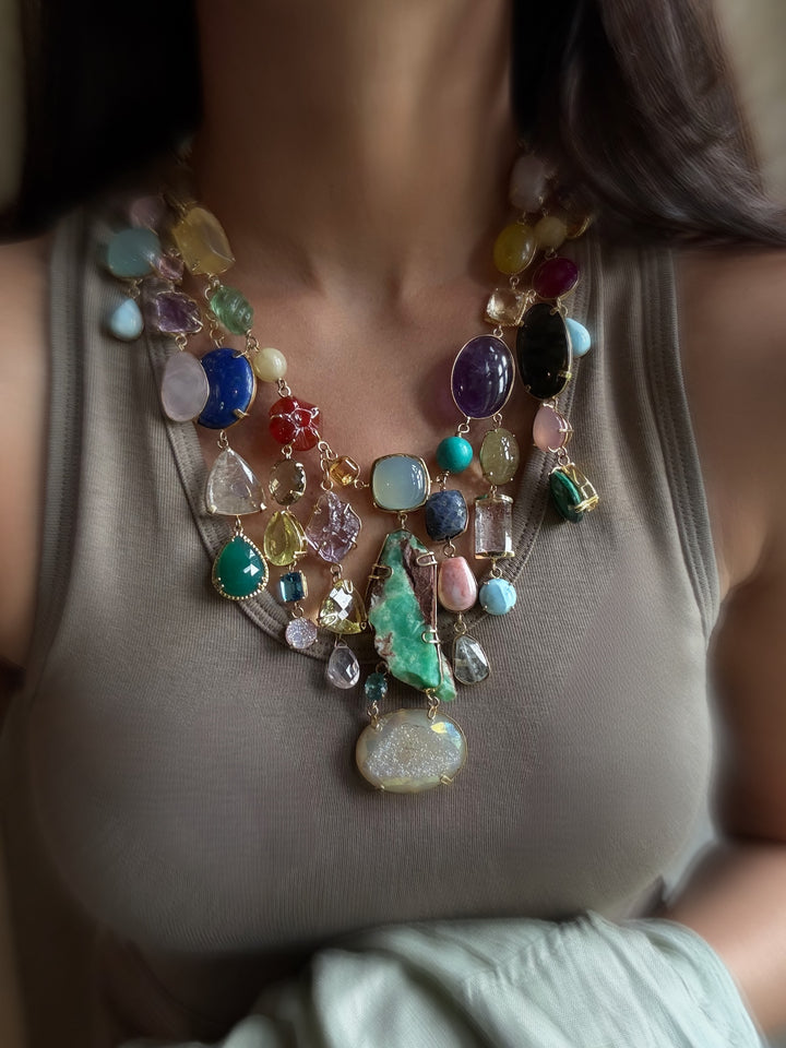 Rock & jewels necklace